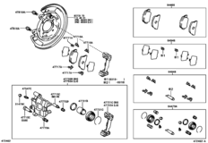Rear Disc Brake Caliper & Dust Cover
