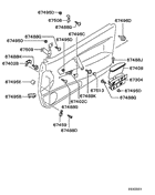 Front door trim & pull handle