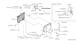 Radiator, shroud & fitting