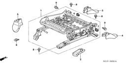 Front seat components