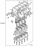 Short engine assy