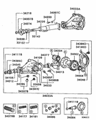 Rear axle differential
