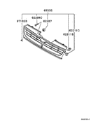 Radiator grille,headlamp bezel