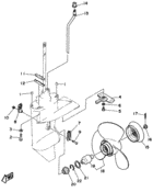 Lower casing drive