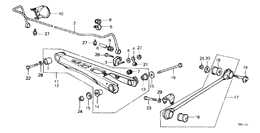 Rear lower arm/ radius rod