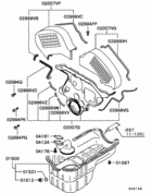 Cover,rear plate & oil pan