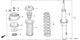 Front shock absorber