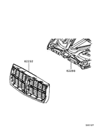 Radiator grille,headlamp bezel