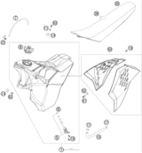 Tank, Seat, Cover