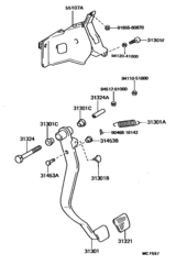 Clutch Pedal & Flexible Hose
