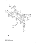 Rear suspension frame