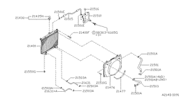 Radiator, shroud & fitting