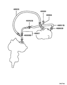 Power steering oil line