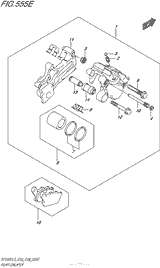 Задний тормозной суппорт (Sfv650Al5 E33)