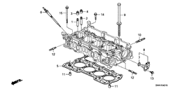 Valve stem seal/glow plug