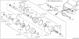 Front drive shaft (ff)
