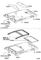 Roof Headlining & Silencer Pad