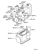 Battery cable & bracket
