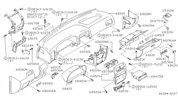 Instrument panel, pad & cluster lid