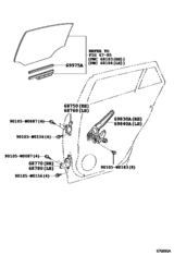 Rear Door Window Regulator & Hinge