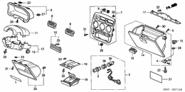 Instrument panel garnish