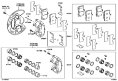 Front Disc Brake Caliper & Dust Cover