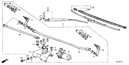 Front windshield wiper