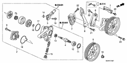 Power steering pump/ bracket