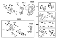 Front Disc Brake Caliper & Dust Cover