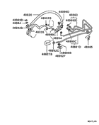 Power steering oil line