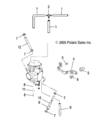 Carburetor mounting/venting/fuel lines