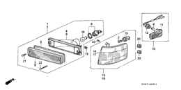 Front combination light