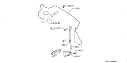 Clutch operating cylinder & piping