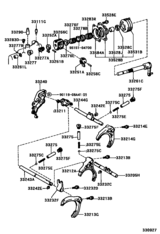 Gear Shift Fork & Lever Shaft (Mtm)