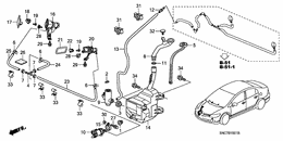 Windshield washer/ headlight washer