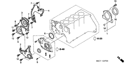 Timing gear case/flywheel housing