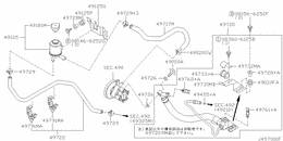 Power steering piping