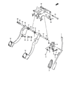 Pedal and pedal bracket