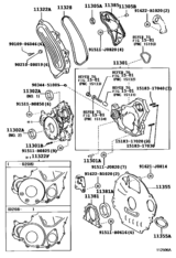 Timing Gear Cover & Rear End Plate