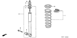 Rear shock absorber