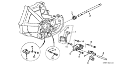 Shift rod/shift holder
