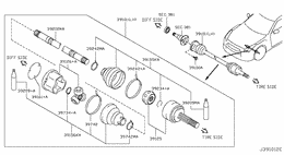 Front drive shaft (ff)