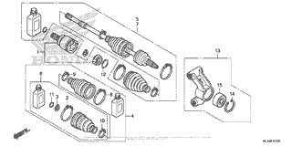 Rear Knuckle + Rear Driveshaft