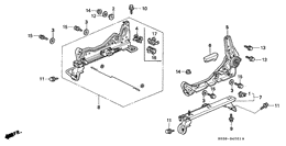 Front seat components