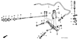 Front stabilizer/ front lower arm