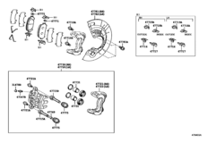 Front Disc Brake Caliper & Dust Cover