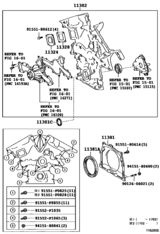 Timing Gear Cover & Rear End Plate