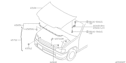 Hood panel, hinge & fitting