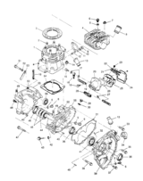 Crankcase and cylinder