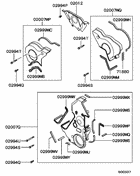 Cover,rear plate & oil pan